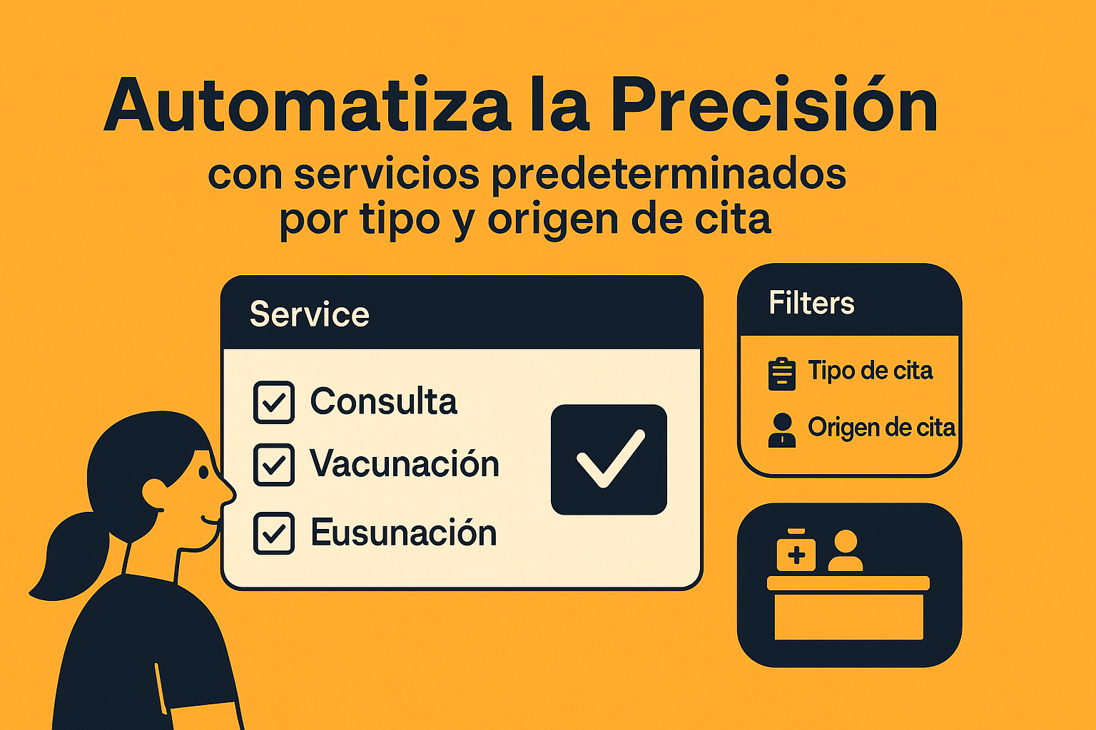 Automatiza la Precisión con Servicios Predeterminados por Tipo y Origen de Cita