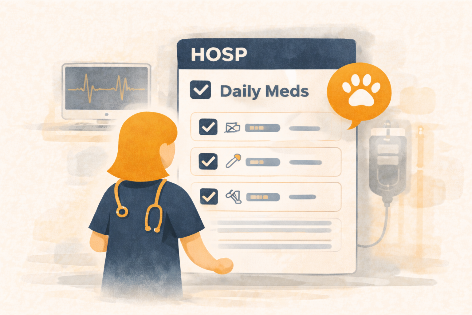 El Portal de Hospitalización — Crea un Plan Diario, Mantén el Ritmo y Demuestra que Se Cumplió