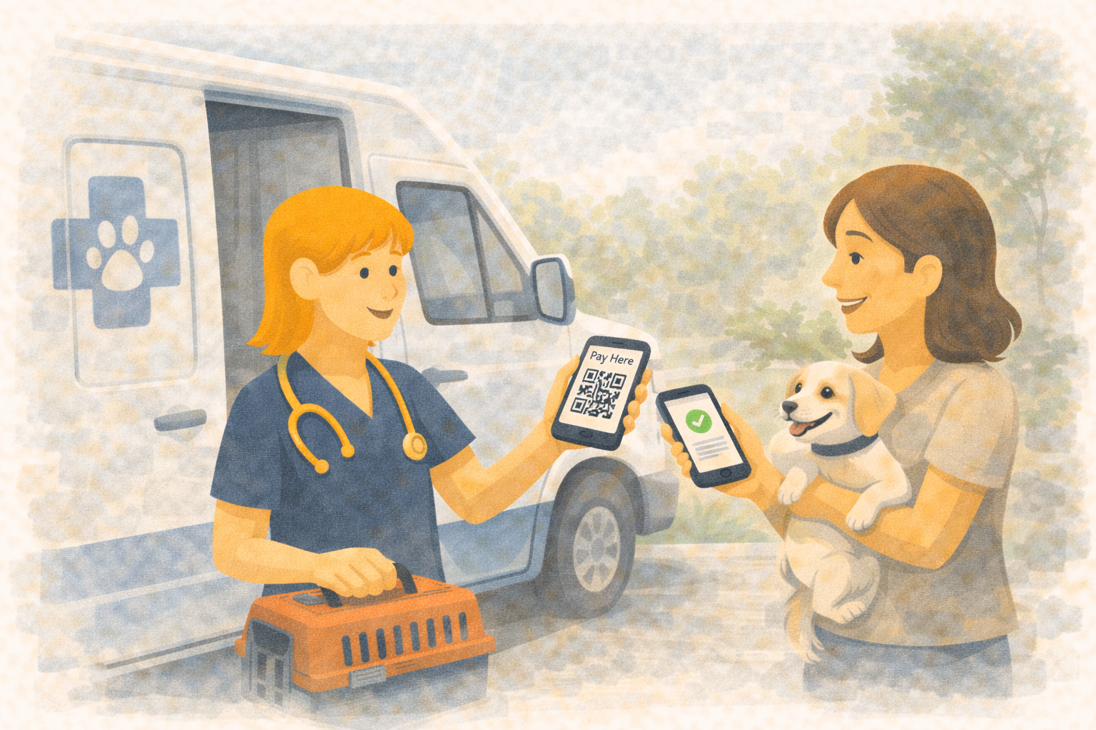 Pagos móviles en tiempo real - cobra en cualquier lugar con un QR