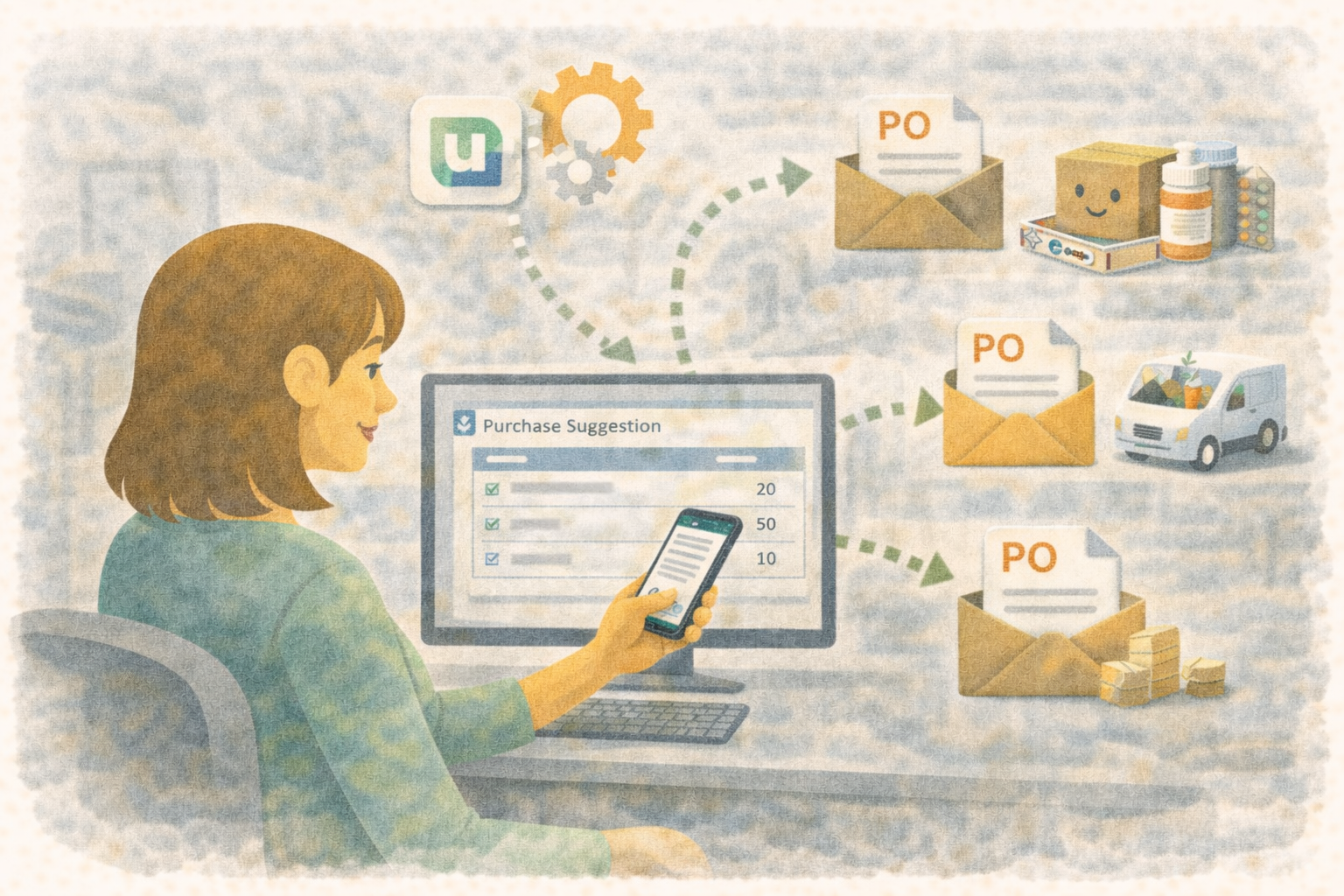Turn Inventory Suggestions into Supplier Purchase Orders with Übik