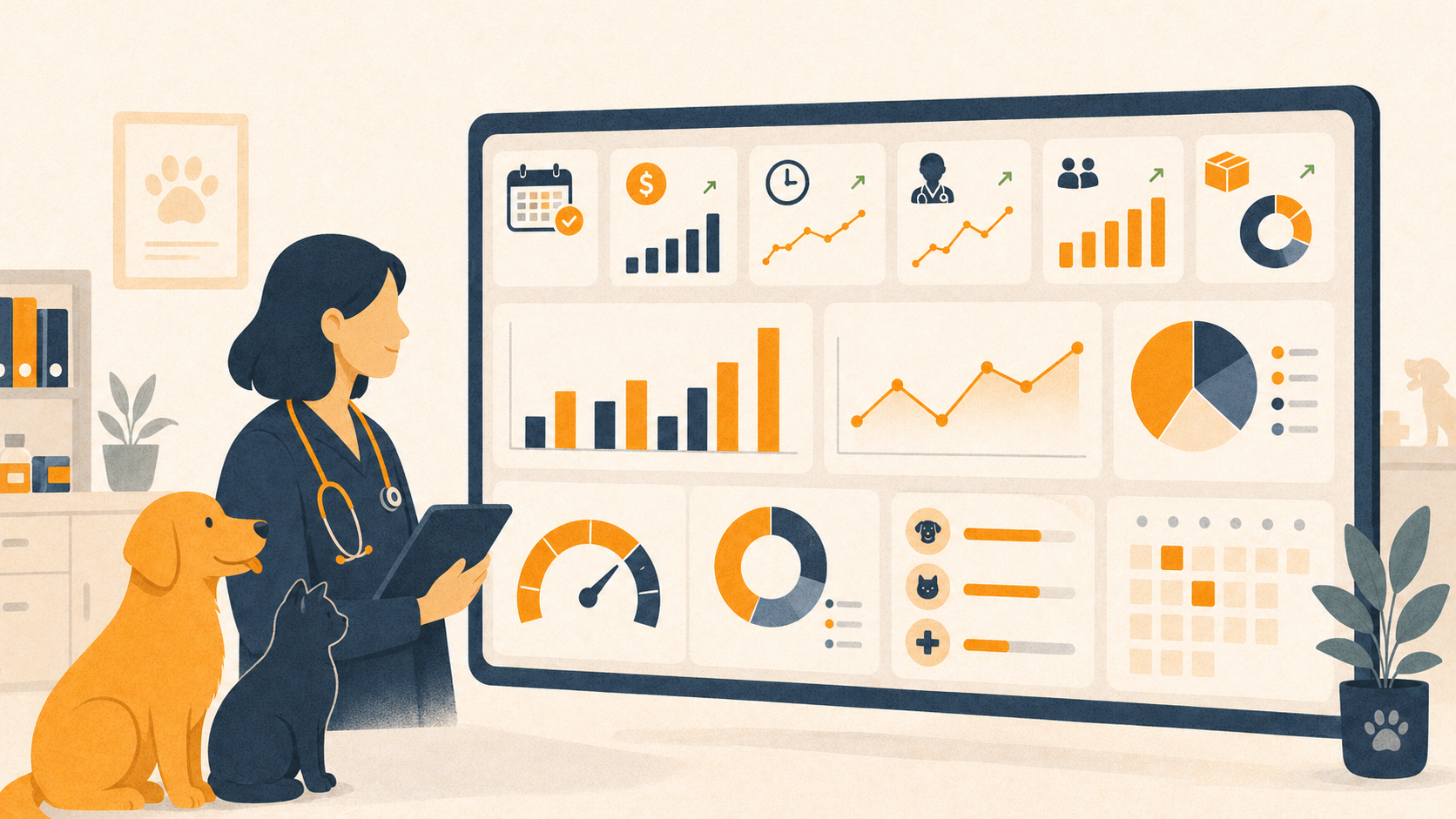 Guía de KPIs para Clínicas Veterinarias: Qué Medir, Cómo Calcularlo y Cuándo Usar Papel, Excel o Software